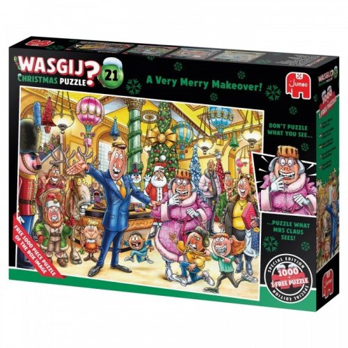 Palapeli: Wasgij Christmas 21 - A Very Merry Makeover (1000)