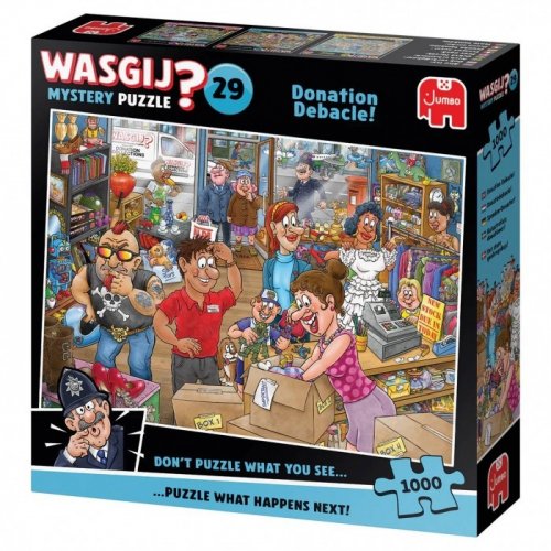 Palapeli: Wasgij Mystery 29 - Donation Debacle (1000)