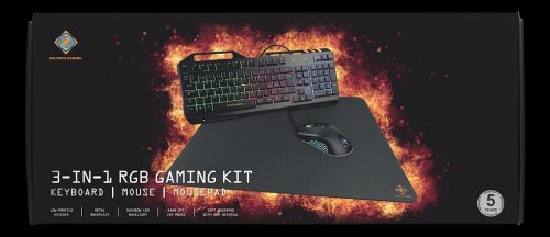 Gaming Gear Kit: RGB Keyboard, Mouse, Mouse Pad