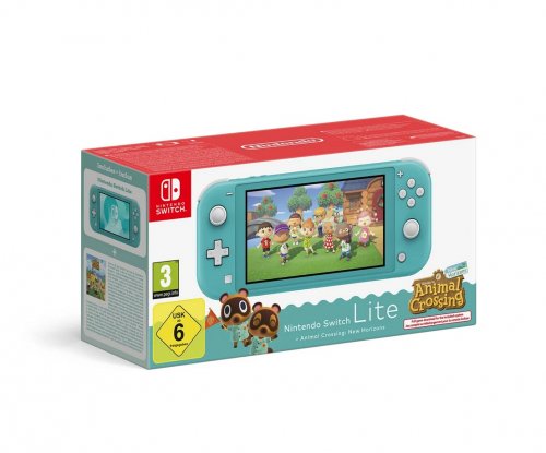 Nintendo Switch: Lite Pelikonsoli (Turkoosi) (+Animal Crossing New Horizons)