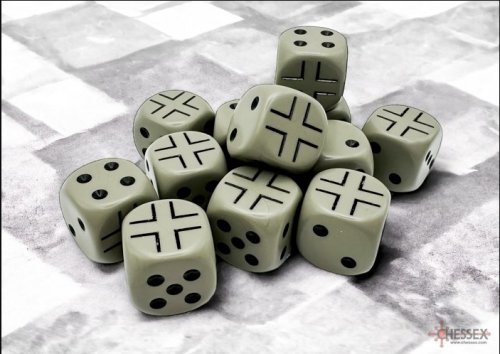 Noppasetti: Chessex Opaque 16mm D6 Germany (12)