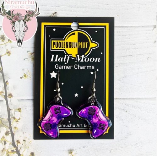 Korvakorut: Gamer Charms - Console Purple (2,5cm) (Niramuchu)