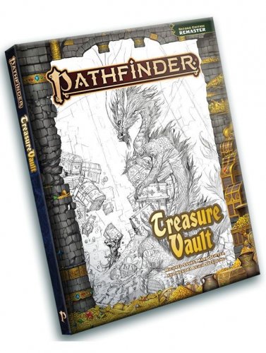 Pathfinder RPG 2nd Edition: Treasure Vault Sketch Cover (Remastered)