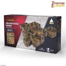 Dungeons And Lasers: Prismacast Prepainted Abandoned Mines