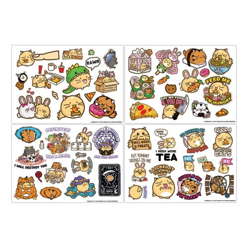 Tarra-arkki: Fuzzballs - Tech Sticker Pack