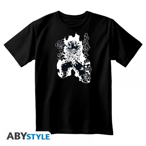 T-Paita: Dragon Ball Super - Goku Kamehameha, Unisex Black (S)