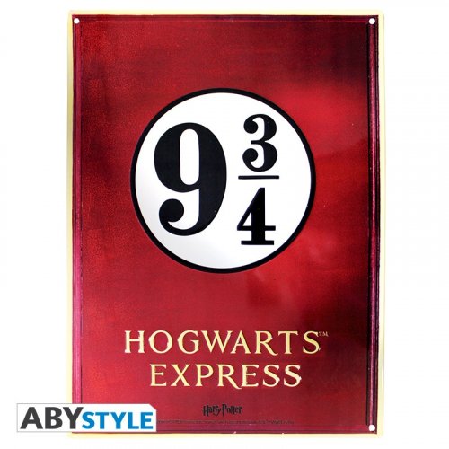 Harry Potter: Metal Plate With Hook - Platform 9 3/4 (28x38)