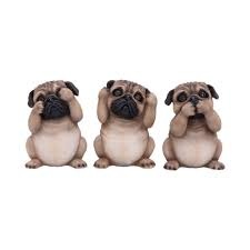 Nemesis Now: Three Wise Pugs (8.5cm)