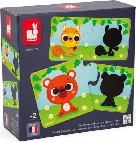 Palapeli: Animals And Their Shadow Puzzles (24)