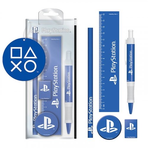 Playstation (classic valkoinen & sininen) kirjoitusv�line Set
