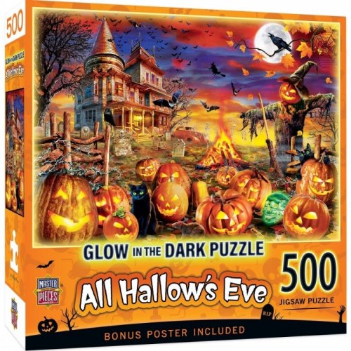 Palapeli: Halloween - All Hallows Eve (Glow In The Dark) (500)