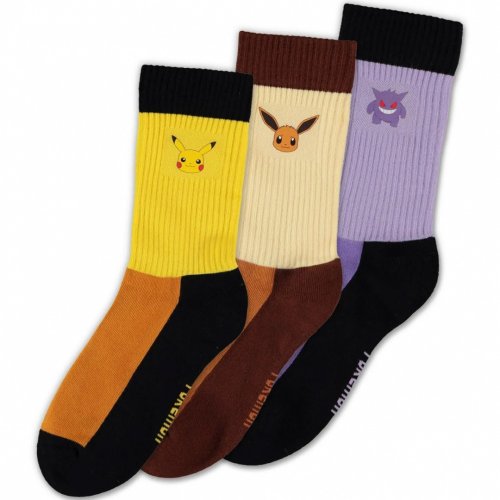 Sukat: Pokemon - Crew Socks 3 Pack (35-38)