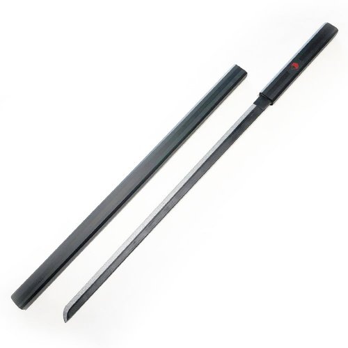 Miekka: Naruto - Deco Bamboo Blade - Black Uchiha Pattern Katana
