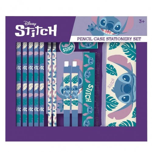 Kirjoitustarvikesetti: Lilo & Stitch - Pencil Case, 14 Pieces