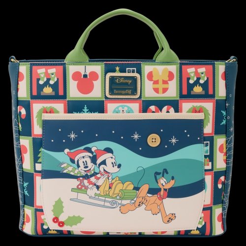 Reppu: Loungefly Disney - Mickey & Minnie, Holiday Bag