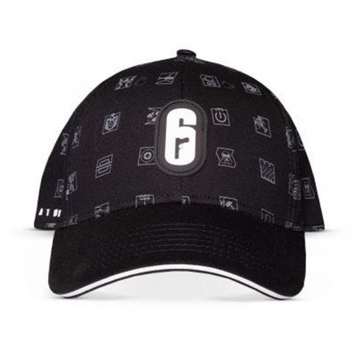 Lippis: Rainbow 6 Siege - Logo, Black/White Adjustable