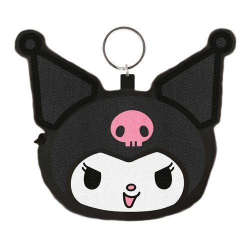 Lompakko: Hello Kitty - Kuromi Face, Fluffy Coin Purse