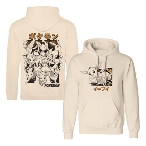 Pokemon Hooded Sweater Eevee Evolutions Katakana Size M