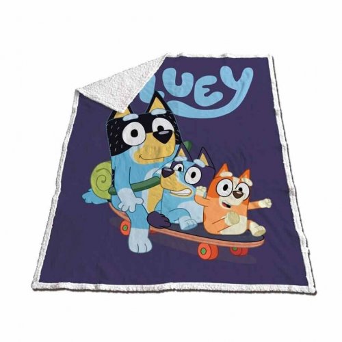 Peitto: Bluey Coral - Sherpa Blanket (120x150cm)