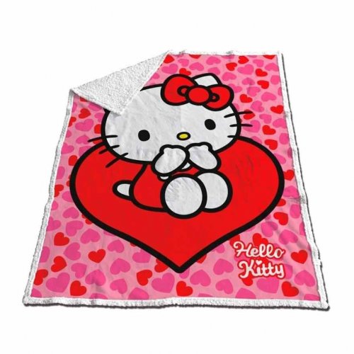 Peitto: Hello Kitty - Coral Sherpa Blanket (120x150cm)