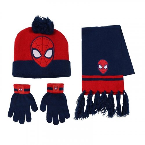 Pipo: Marvel Spiderman - SpideyFace Winter Set, Snood&Hat&Gloves