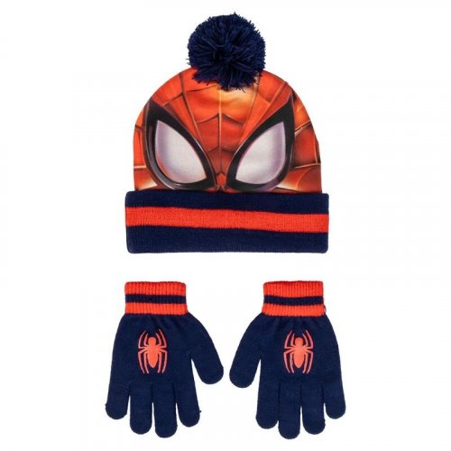 Pipo: Marvel Spiderman - Spidey Eyes Pompom, Hat And Gloves Set