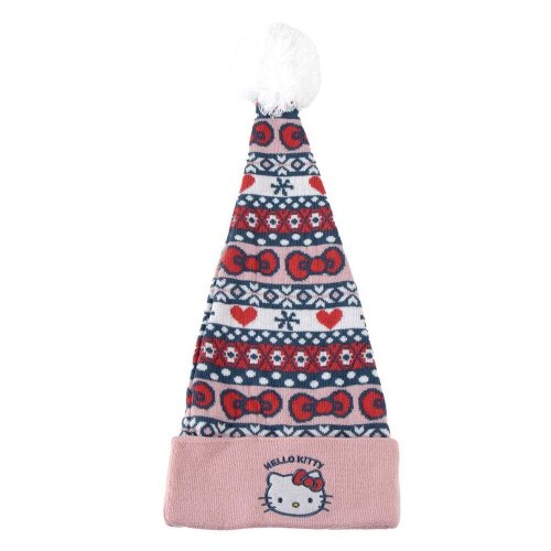 Pipo: Hello Kitty - Christmas Tree, Pink/White Pompom