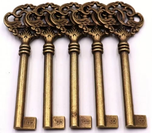 LARP Varustus: Antique Alloy Keys (5kpl)