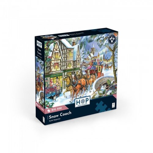 Palapeli: XXL Pieces - Snow Coach (500)