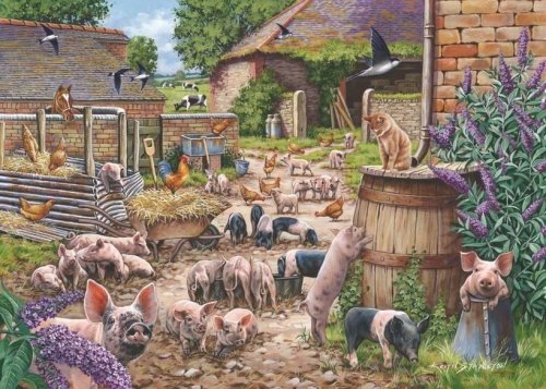 Palapeli: Piglet Pandemonium (500)