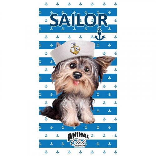 Pyyhe: Animal Club - Sailor Doggo (140x70cm)