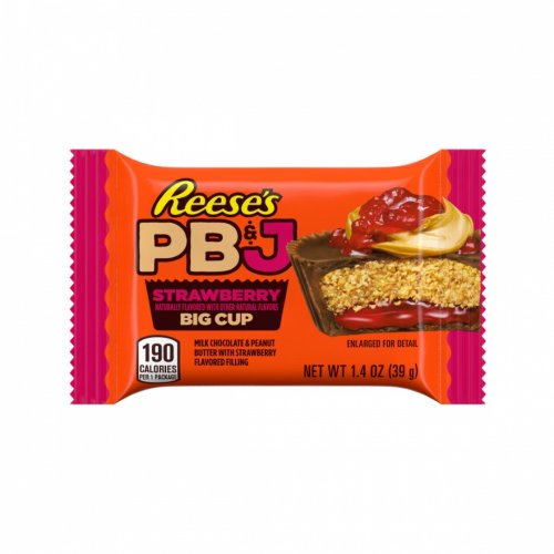 Suklaa: Reese's Big Cup PB&J Strawberry (39g)