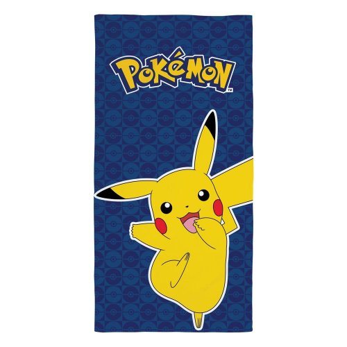 Pyyhe: Pokemon - Pikachu on Blue, Ver. 8 (140x70cm)