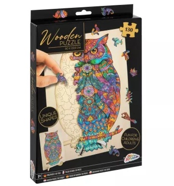 Palapeli: Owl - Wooden Puzzle (129)