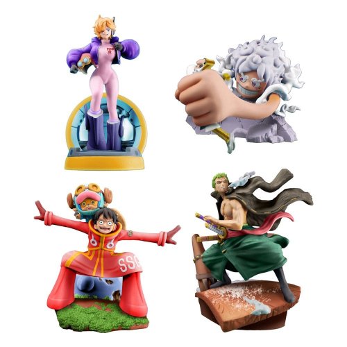 Figu: One Piece - Petitrama Logbox Re-Birth Egghead Set (9cm)