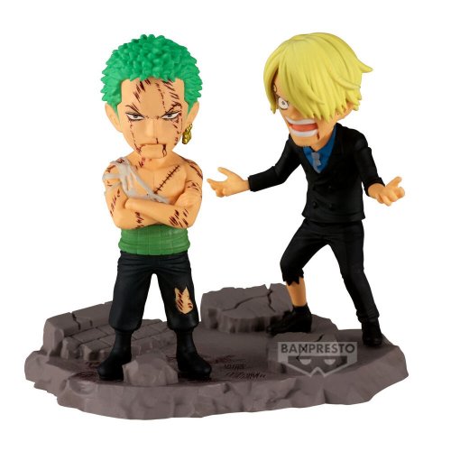Figu: One Piece - Roronoa Zoro & Sanji (8cm)