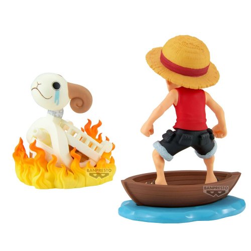 Figu: One Piece - Luffy & Going Merry Log Stories (8cm)