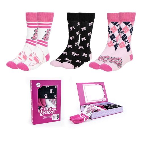 Sukat: Barbie - Pink/Black/White, 3-pack (36-43)