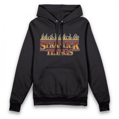 Huppari: Stranger Things - Flames Logo (M)