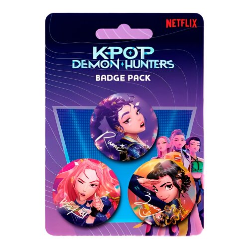 Pinssi: K-pop Demon Hunters - Badge Pack (3)