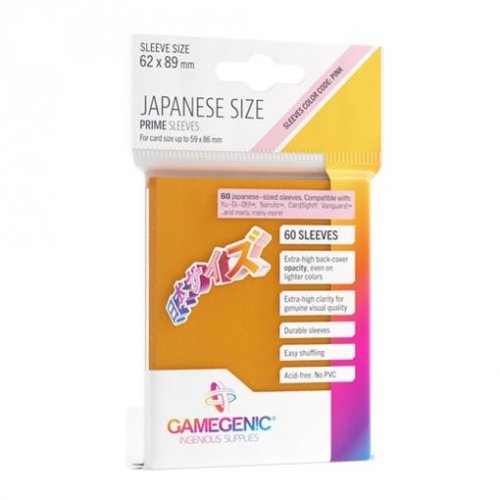 Gamegenic: Japanese Size Prime Sleeves - Orange