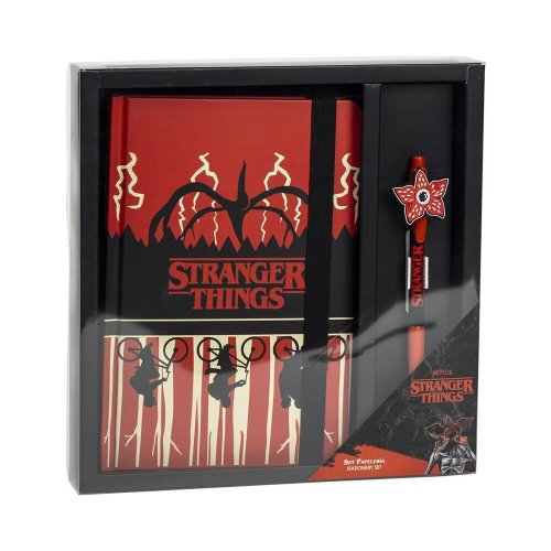 Kirjoitustarvikesetti: Stranger Things - Bikers, Black/Red/White