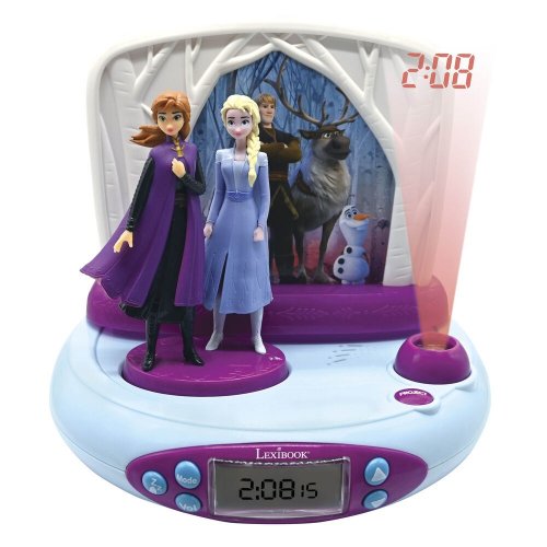 Her�tyskello: Disney Frozen - 3D Projector Alarm Clock