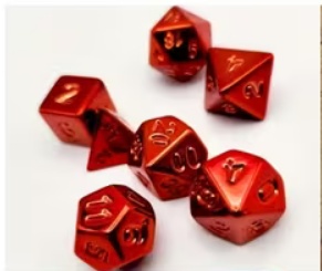 Noppasetti: Acrylic Dice - Red (7)