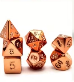 Noppasetti: Acrylic Dice - Orange (7)