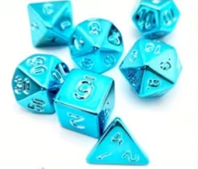 Noppasetti: Acrylic Dice - Blue (7)