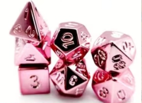 Noppasetti: Acrylic Dice - Pink (7)