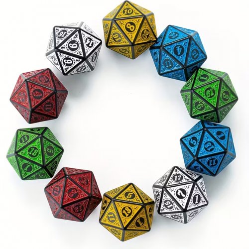 Irtonoppa D20 (Kuvioitu, Satunnainen)