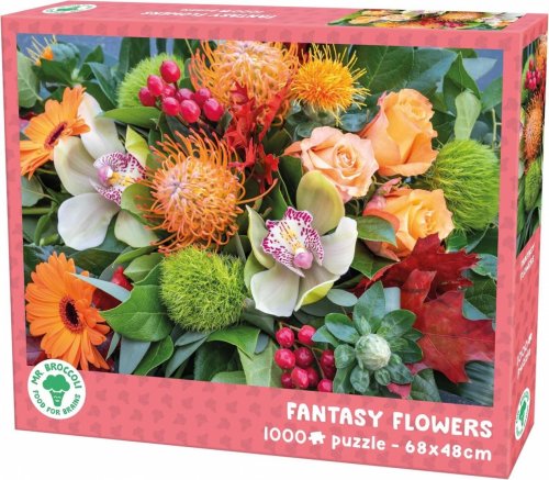 Palapeli: Mr.broccoli - Fantasy Flowers (1000)