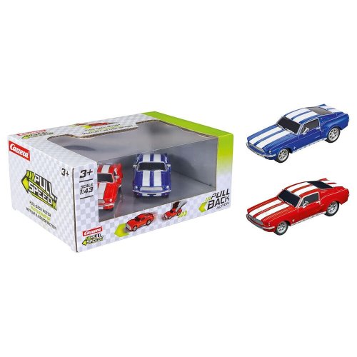 Ford Mustang 67: Twinpack, Pack 2 Cars Pull Back